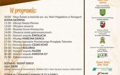 Powiatowy Festiwal Święta Plonów Gminy Rozogi!! 6 września!! Serdecznie zapraszamy na nasz koncert!!