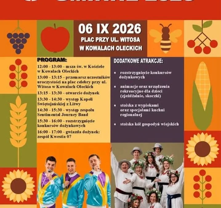 6 września!! Godzina 16!! Kowale Oleckie!! Widzimy się pod sceną!!